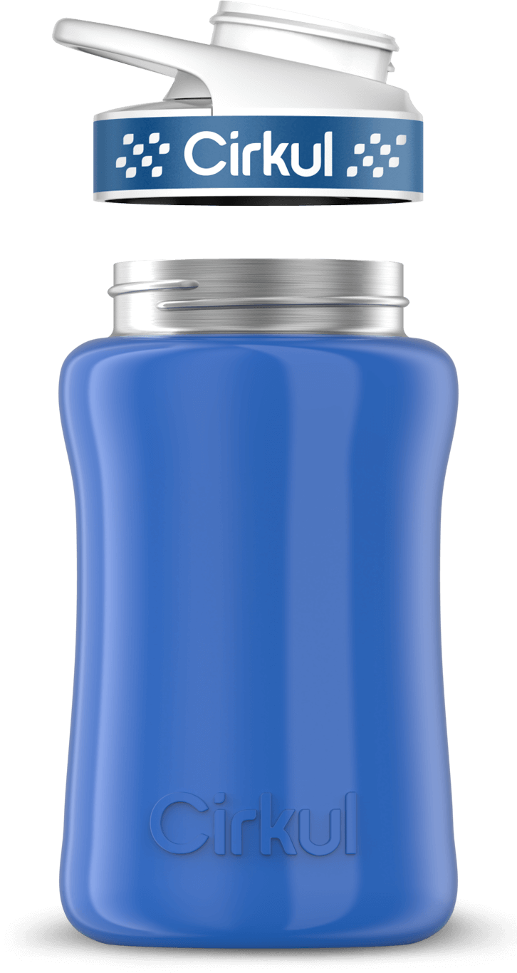 Custom 12oz. Stainless Steel Bottle & Comfort Grip Lid - US 3384
