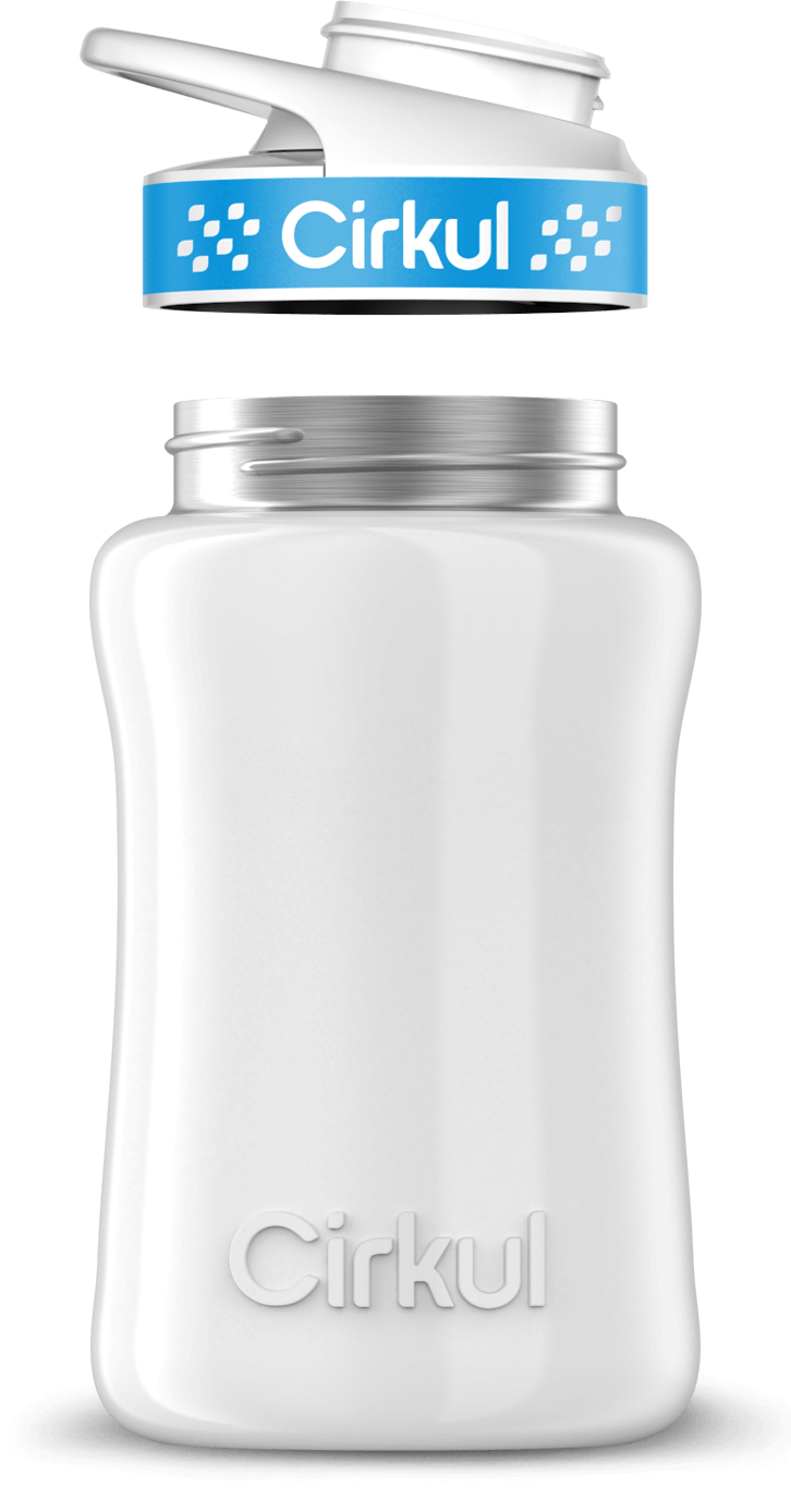 Custom 12oz. Stainless Steel Bottle & Comfort Grip Lid - US 9941