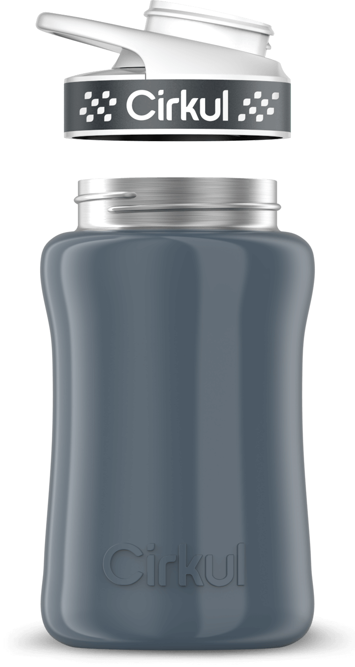 Custom 12oz. Stainless Steel Bottle & Comfort Grip Lid - US 6934