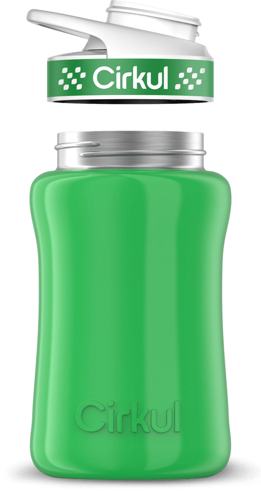Custom 12oz. Stainless Steel Bottle & Comfort Grip Lid - US 2615