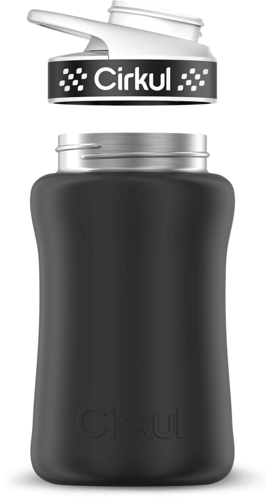 Custom 12oz. Stainless Steel Bottle & Comfort Grip Lid - US 2734