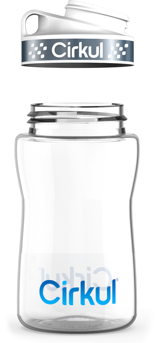 Custom 12oz. Plastic Bottle & Comfort Grip Lid - US 1941