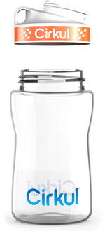 Custom 12oz. Plastic Bottle & Comfort Grip Lid - US 7204