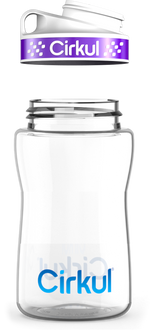 Custom 12oz. Plastic Bottle & Comfort Grip Lid - US 8669