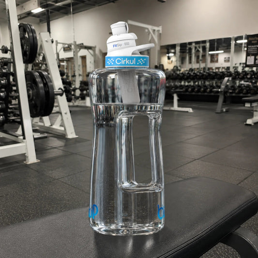 62oz. Plastic Bottle & Comfort Grip Lid - US 3723